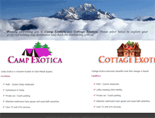 Tablet Screenshot of campexotica.com
